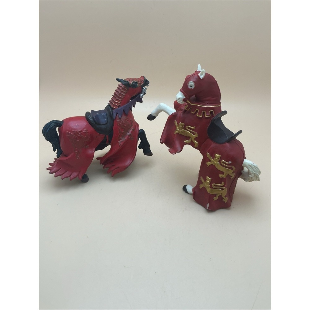 Papo 39340 King Richard's Horse 2005, & Demon of Darkness 2004